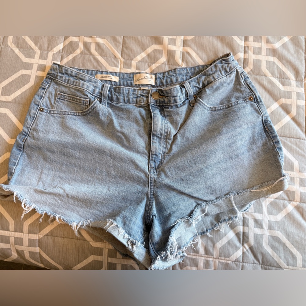 Universal Thread Light Blue Distressed Denim Shorts
